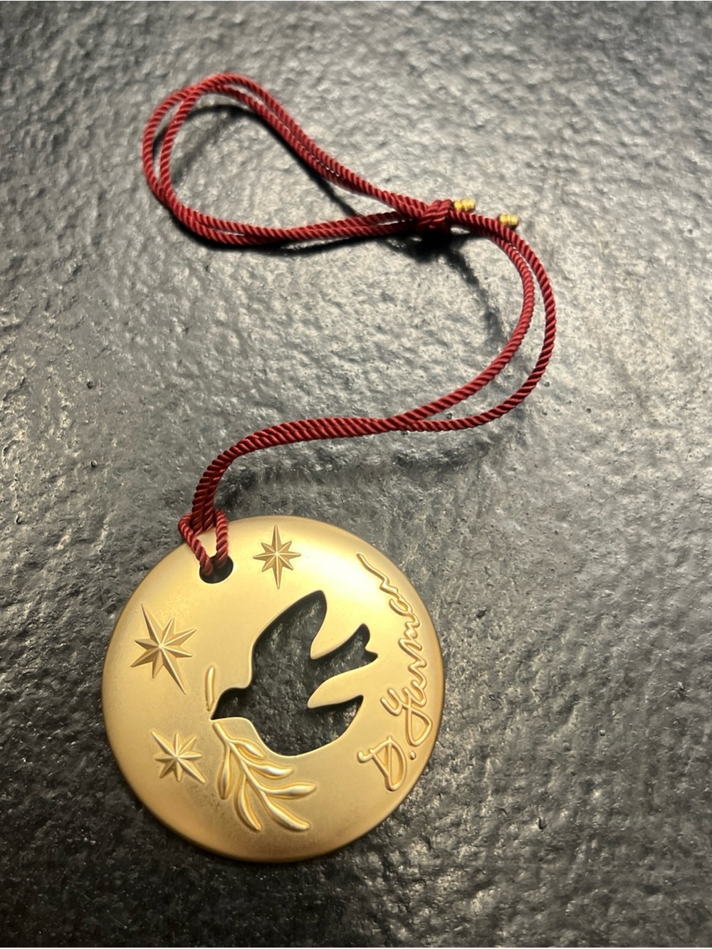 David Yurman 2023 Dove Christmas Ornament